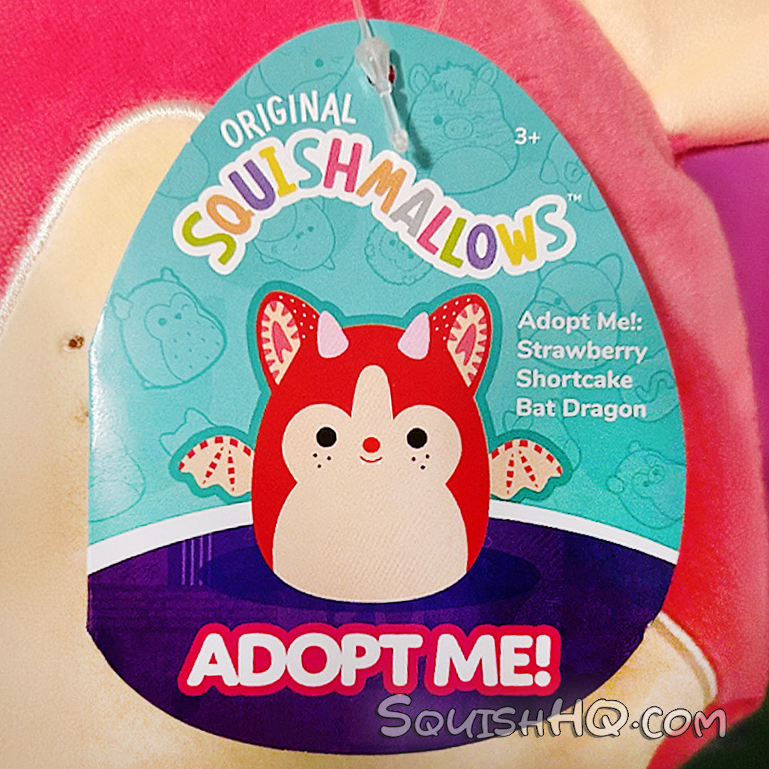 Squishmallows 8" Adopt Me!: Strawberry Shortcake Bat Dragon