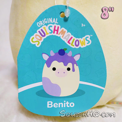 Squishmallows 8" Benito the Blueberry Cow