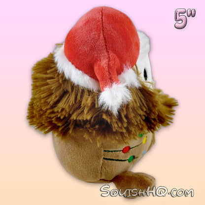 Squishmallows 5-Inch Benny the Bigfoot with Santa Hat and Lights