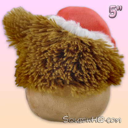 Squishmallows 5-Inch Benny the Bigfoot with Santa Hat and Lights