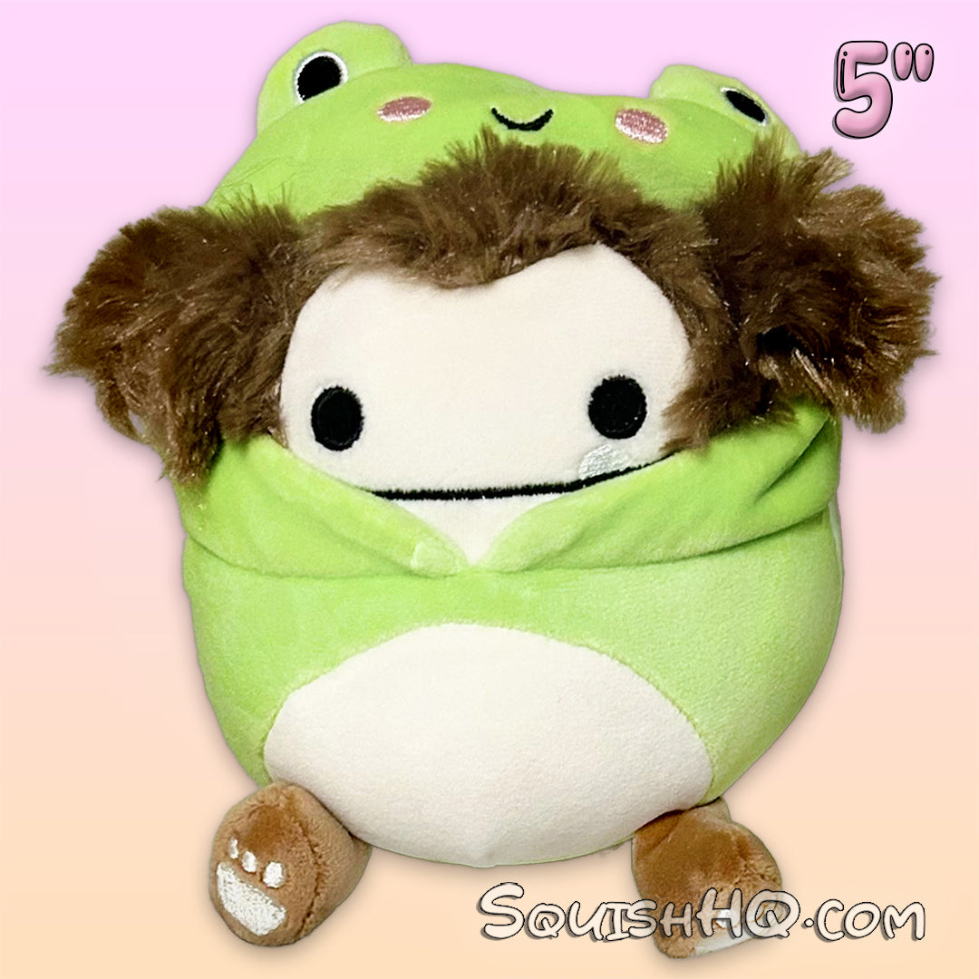 Squishmallows 5-Inch Benny the Bigfoot in Frog Costume