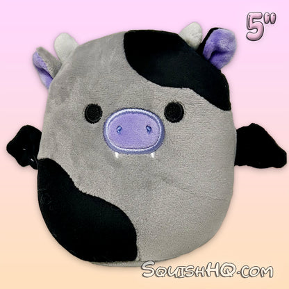 Squishmallows 5-Inch Bridgette the Cow with Bat Wings