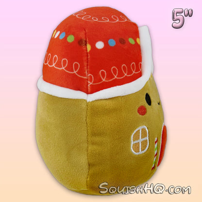 Squishmallows 5-Inch Casa the Gingerbread House