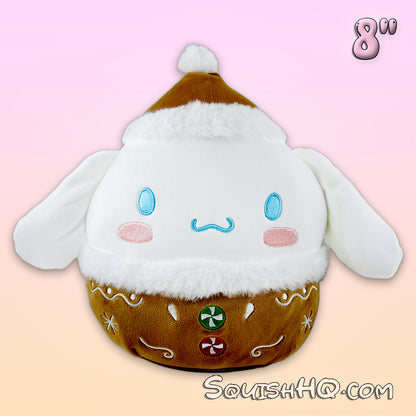 Squishmallows 8-Inch Sanrio Christmas Cinnamoroll Gingerbread