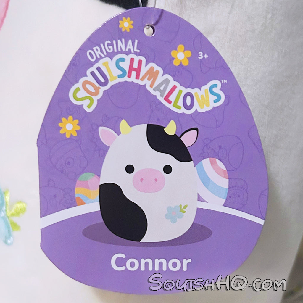 Squishmallows 8" Connor the Cow with Flower