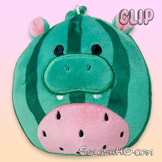 Squishmallows 3.5” Clip Damaris the Watermelon Hippo