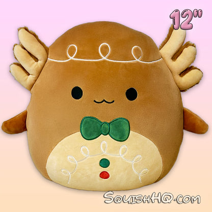 Squishmallows 12-Inch Den the Gingerbread Axolotl