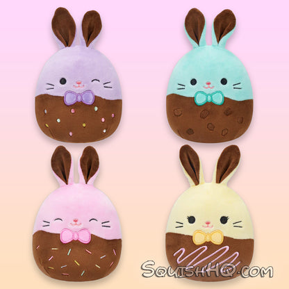 Squishmallows 5” Chocolate Easter Bunny 4-Pack