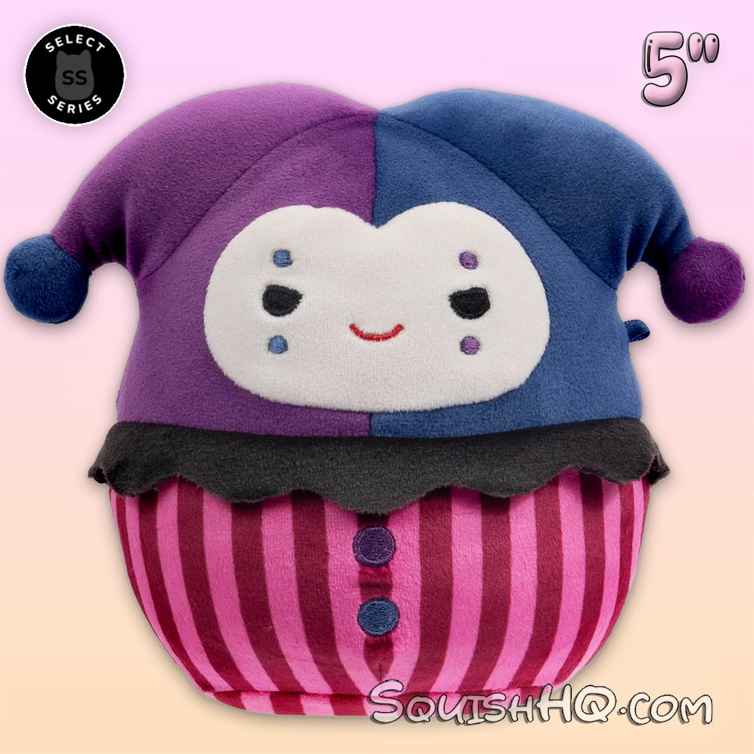 Squishmallows 5-Inch Select Series: Edelweiss the Red Goth Jester