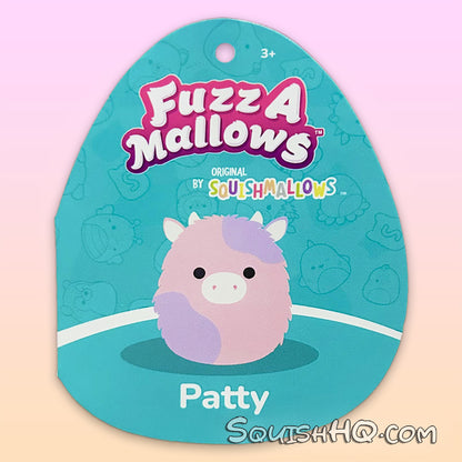 Squishmallows 12-Inch Fuzz-A-Mallows Patty the Cow