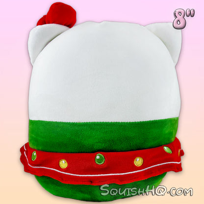 Squishmallows 8-Inch Sanrio Christmas Hello Kitty in Ornament Skirt