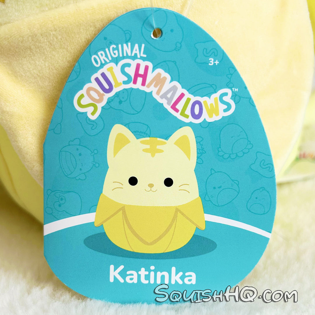 Squishmallows 8-Inch Katinka the Banana Cat