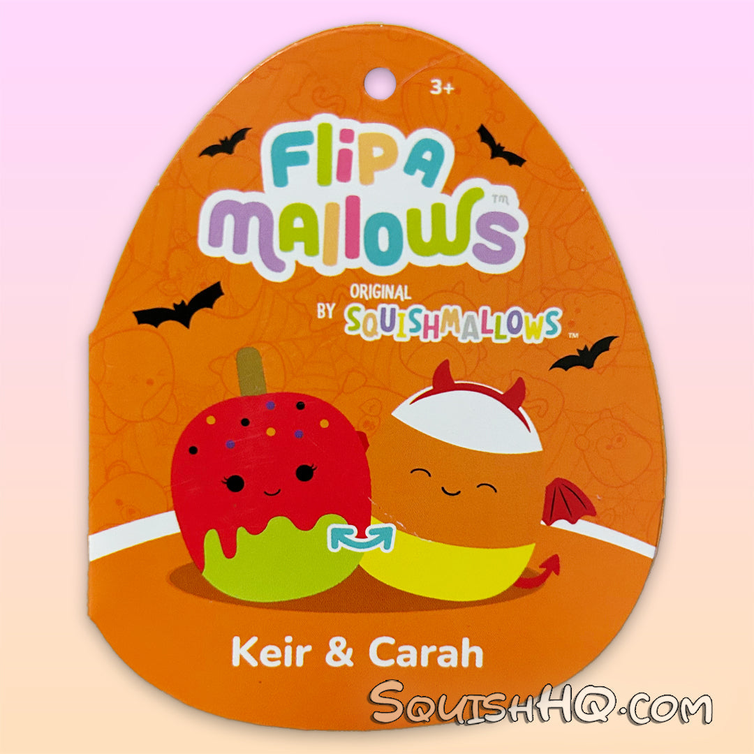 Squishmallows 8-Inch Keir and Carah Flip-A-Mallows