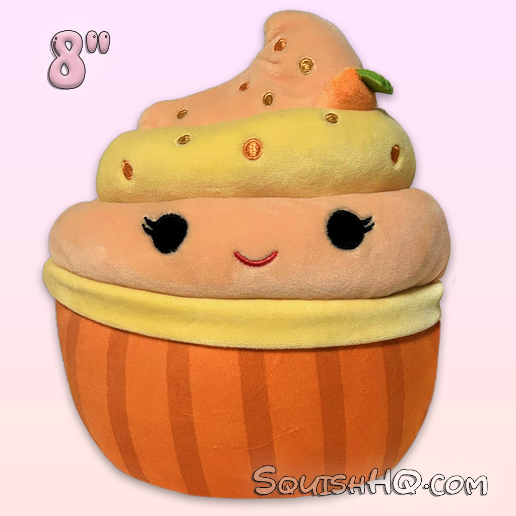 Squishmallows 8-Inch Keisha the Carrot Cake