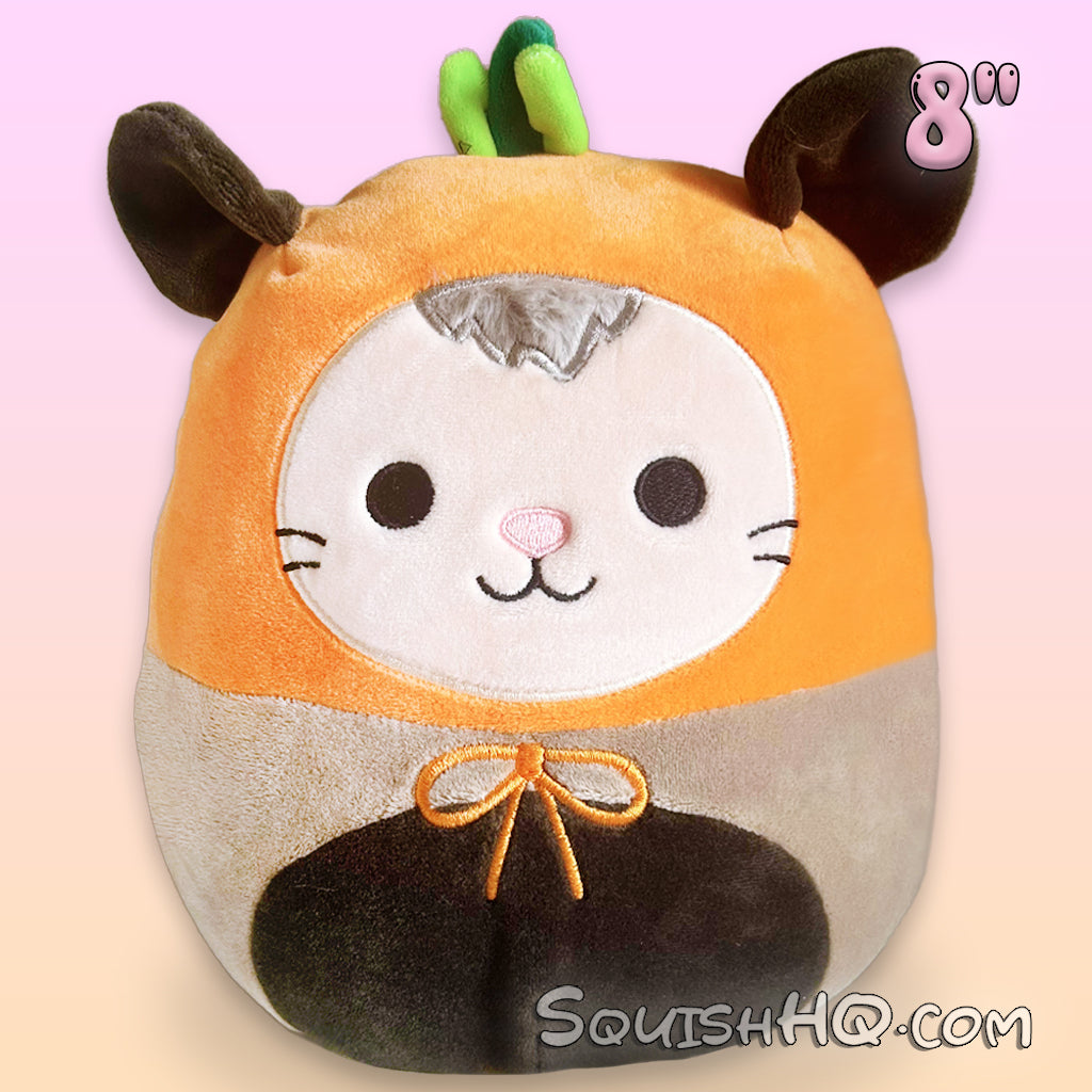 Squishmallows 8" Luanne the Possum in Pumpkin Costume