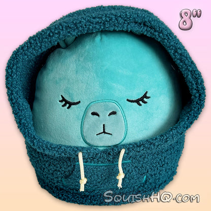 Squishmallows 8-Inch Nastia the Capybara with Sherpa Hoodie