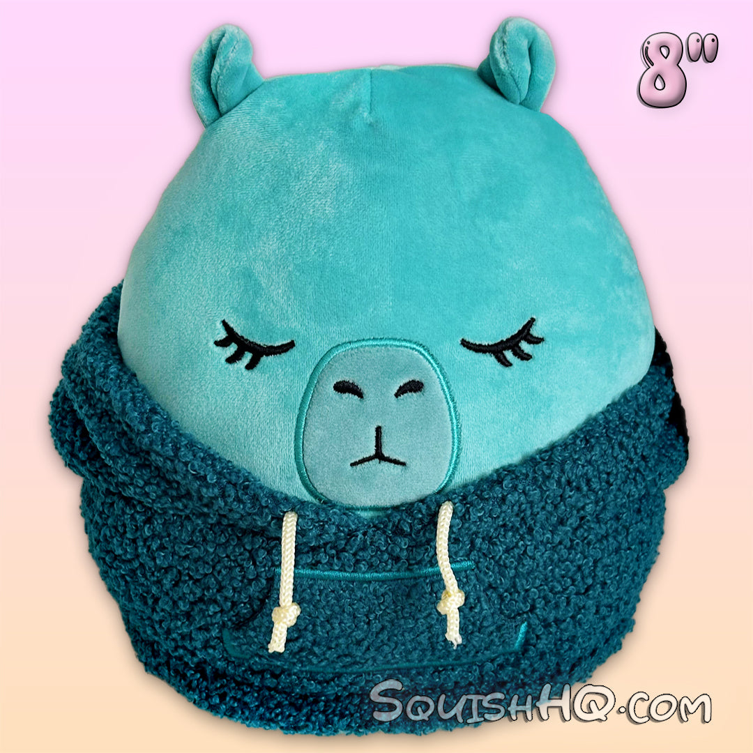 Squishmallows 8-Inch Nastia the Capybara with Sherpa Hoodie