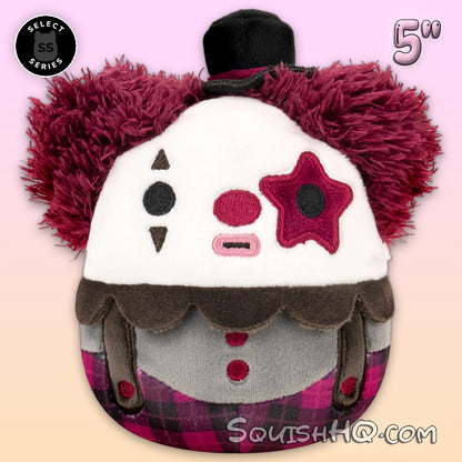 Squishmallows 5-Inch Select Series: Ofelia the Red and Black Goth Clown