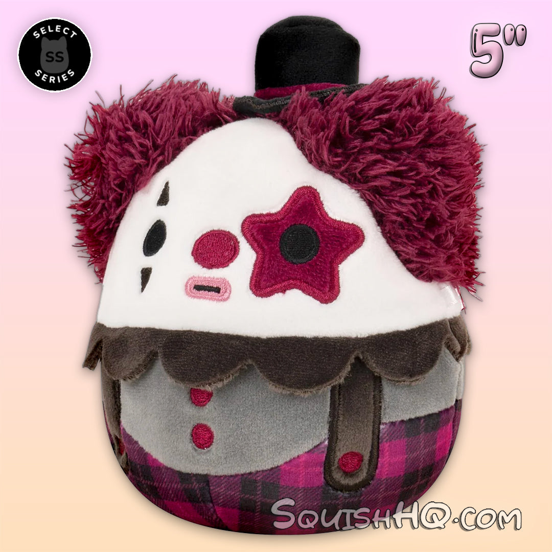 Squishmallows 5-Inch Select Series: Ofelia the Red and Black Goth Clown