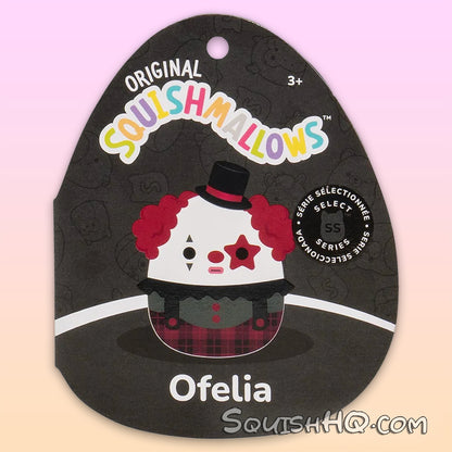 Squishmallows 5-Inch Select Series: Ofelia the Red and Black Goth Clown