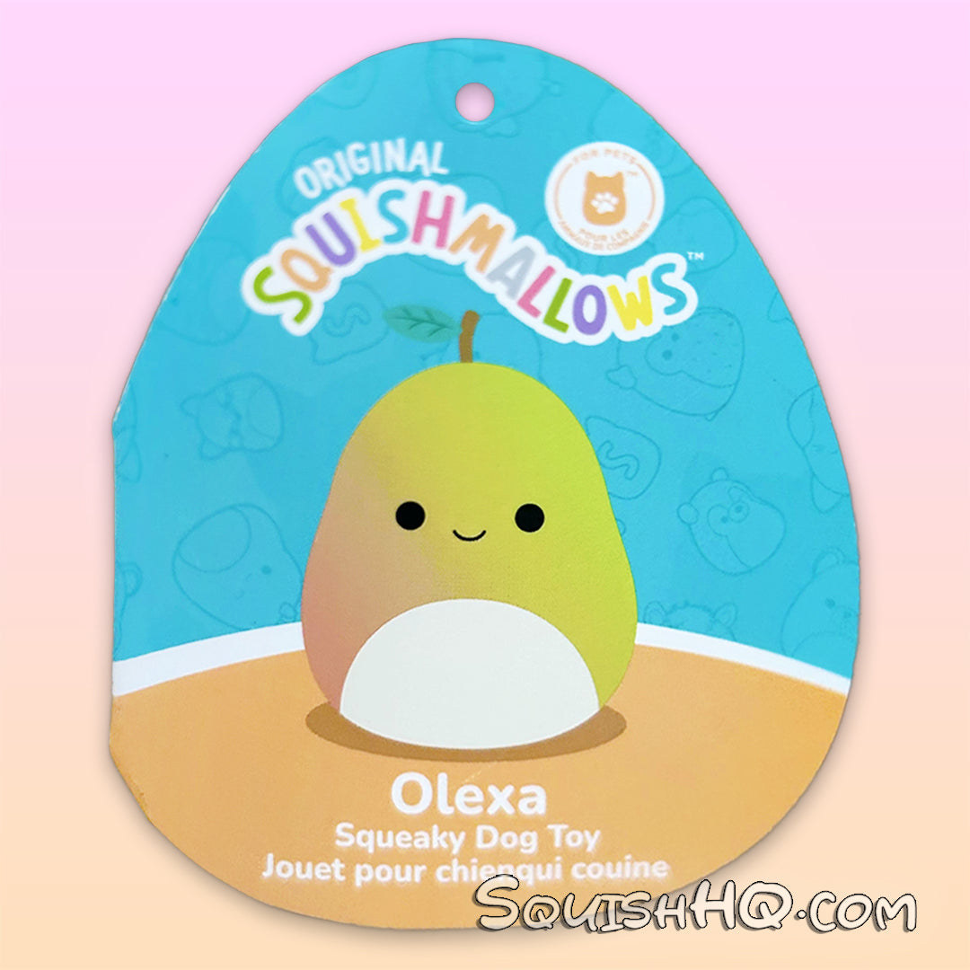 Squishmallows 6.5-Inch Olexa the Pear Dog Toy