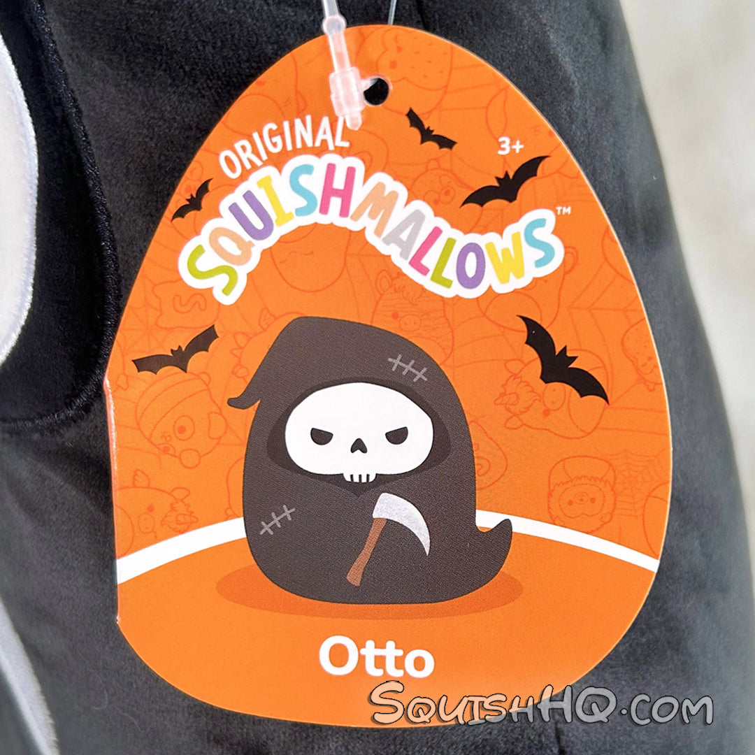 Squishmallows 8-Inch Otto the Grim Reaper with Stitches