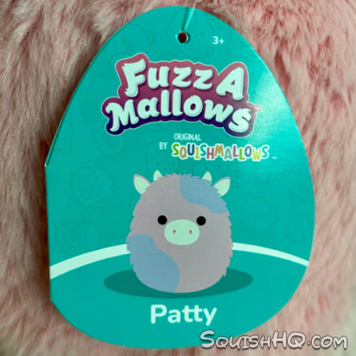 Squishmallows 12" Fuzz-A-Mallows Patty the Cow