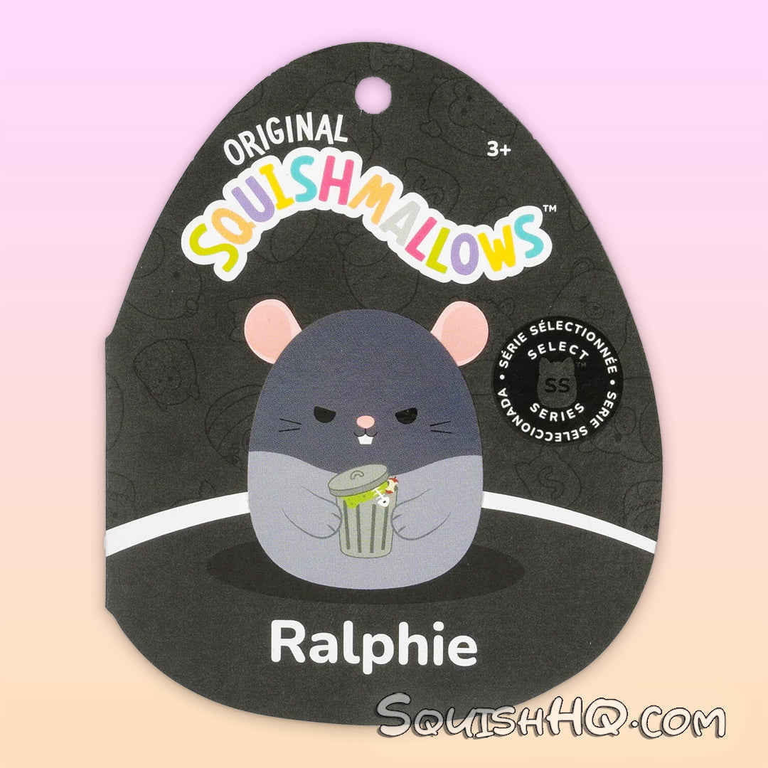 Squishmallows 5-Inch Select Series: Ralphie the Grey Rat