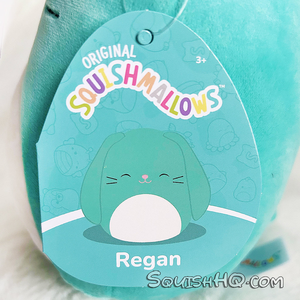 Squishmallows 7,5 Zoll Regan, der türkisfarbene Hase