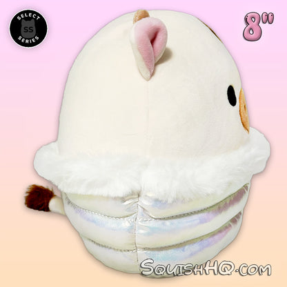 Squishmallows 8-Inch Select Series: Ronnie the Cow in Puffer Jacket