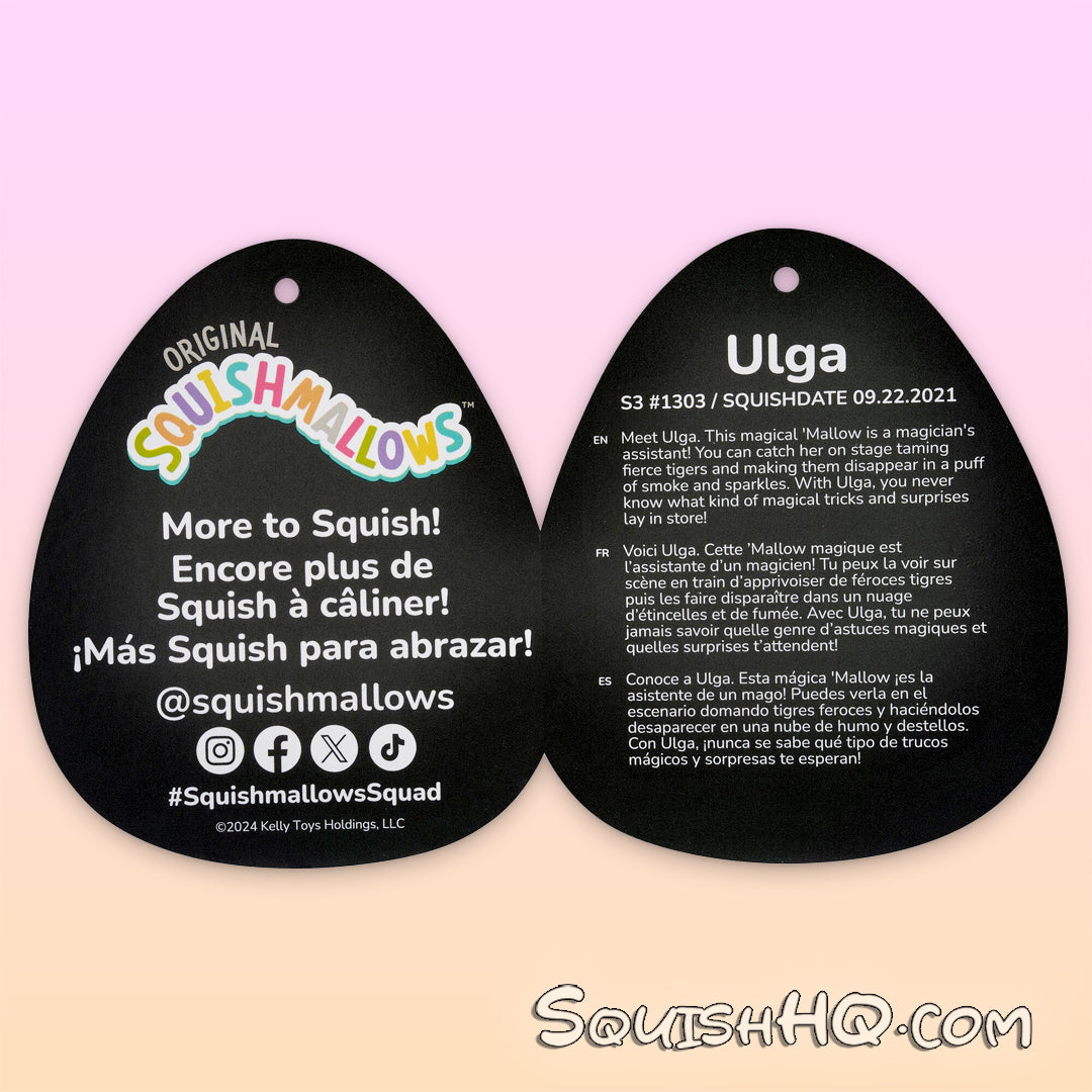 Squishmallows 3.5-Inch Clip Select Series Ulga the Cow