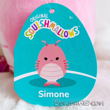 Squishmallows 7.5-Inch Simone the Shrimp