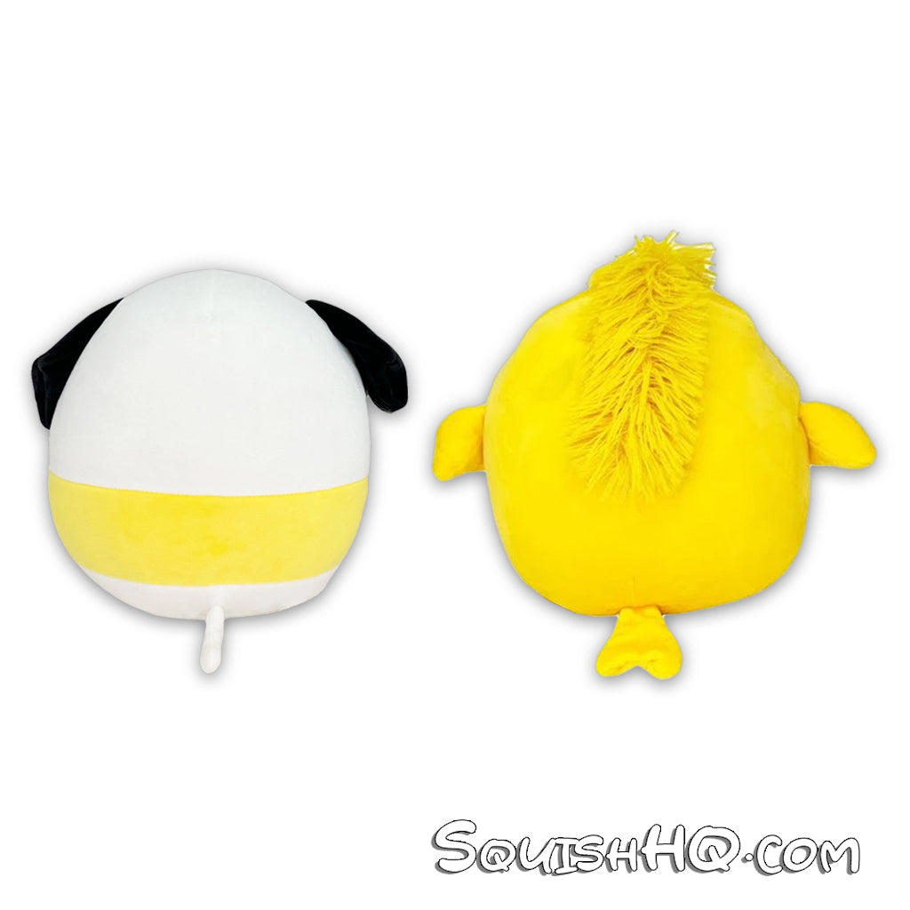 Squishmallows 8” Peanuts Snoopy and 8" Woodstock Joe Cool (2-Pack Bundle)