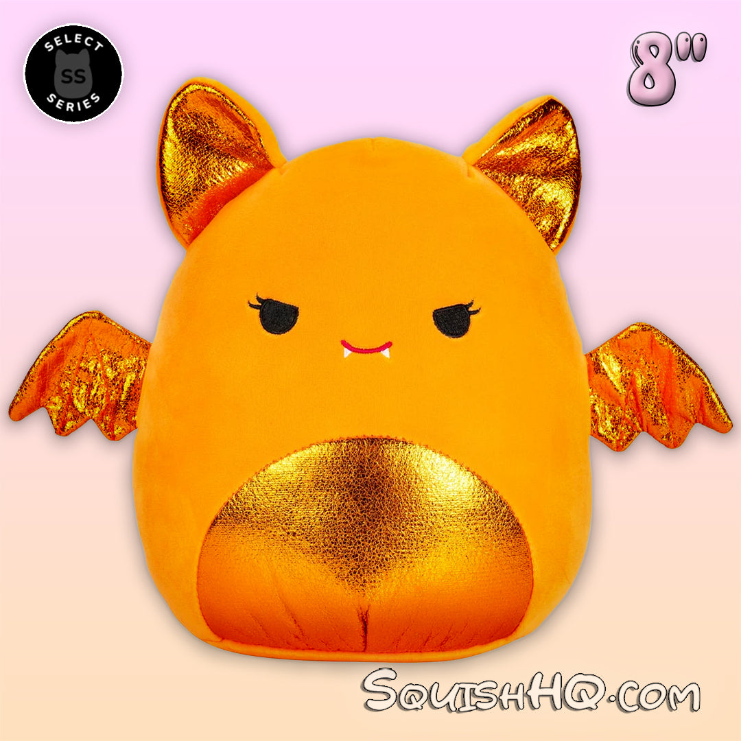 Squishmallows 8-Inch Select Series: Tangie the Orange Bat