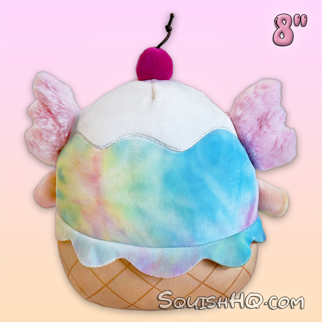 Squishmallows 8-Inch Tinley the Axolotl Ice Cream