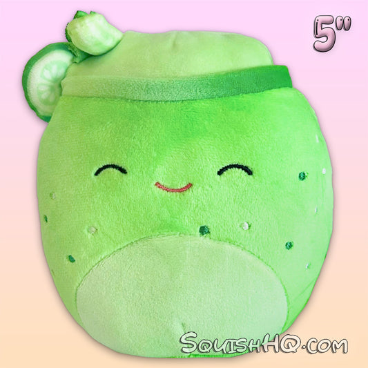 Squishmallows 5-Inch Townes the Cucumber Mint Mojito Smoothie