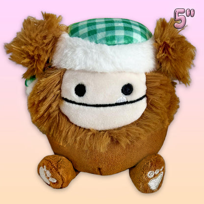 Squishmallows 5-Inch Benny the Bigfoot with Trapper Hat