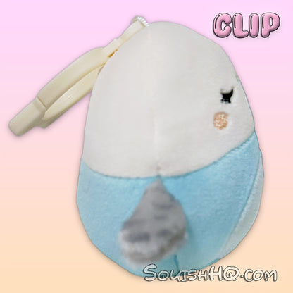 Squishmallows 3.5-Inch Clip Tycho the Parakeet