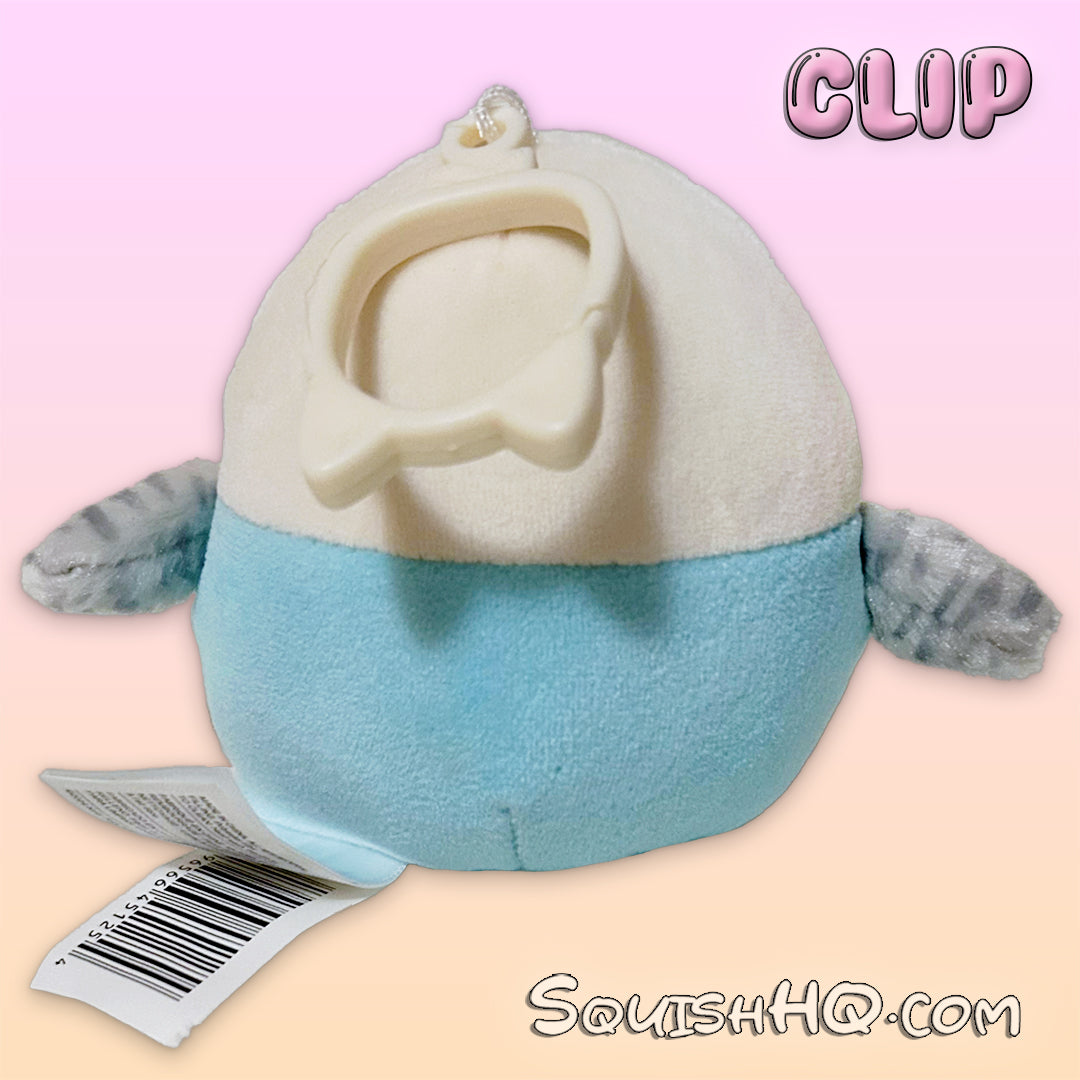 Squishmallows 3.5-Inch Clip Tycho the Parakeet