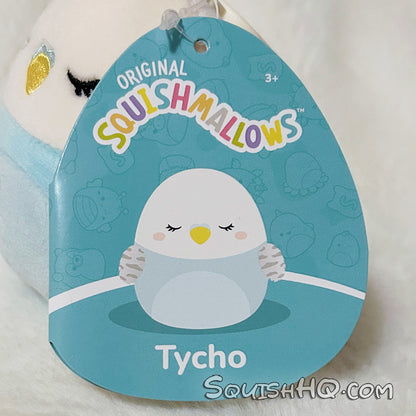 Squishmallows 3.5-Inch Clip Tycho the Parakeet