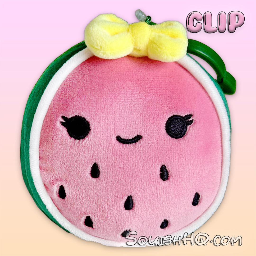 Squishmallows 3.5-Inch Clip Wanda the Watermelon