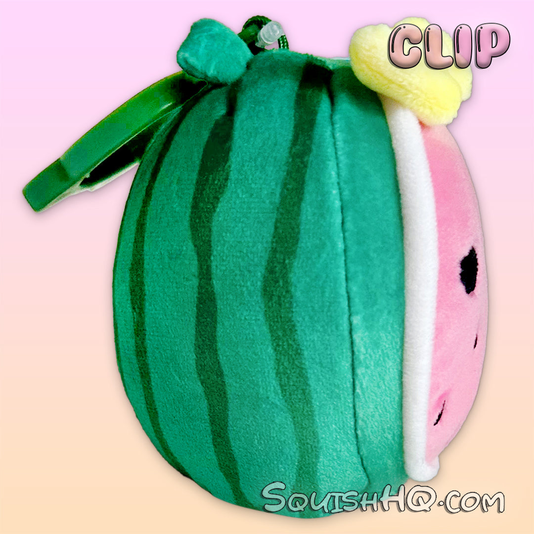 Squishmallows 3.5-Inch Clip Wanda the Watermelon