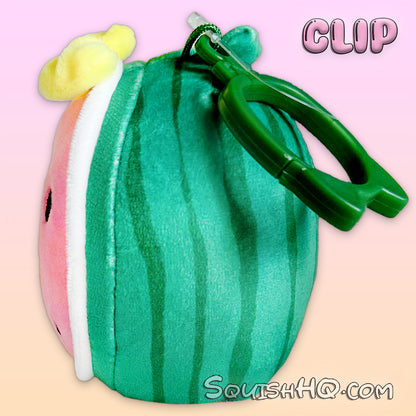 Squishmallows 3.5-Inch Clip Wanda the Watermelon