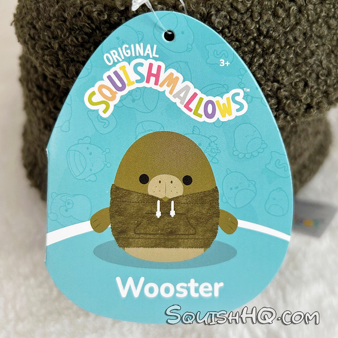 Squishmallows 8-Inch Wooster the Manatee with Sherpa Hoodie