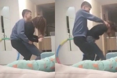 sex su Vừa nghe điện thoại Gã chồng vừa nện với trai